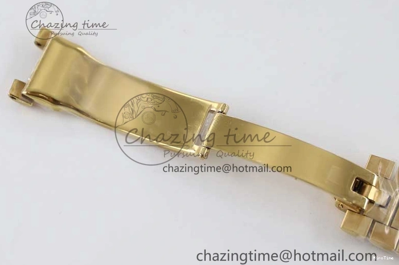 MiroTime 0121 Day Date 40mm YG 904L Steel TWF 1:1 Best Edition White Dial on YG Bracelet A FreshLook 2368